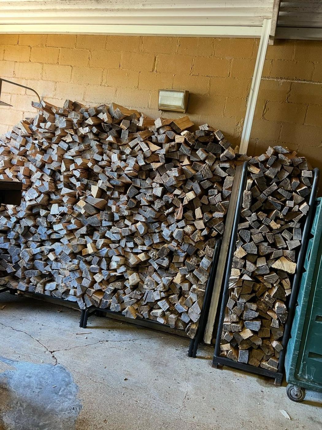 Seasoned firewood, cut and stacked — Aaron&rsquo;s Tree Service, Mid-South